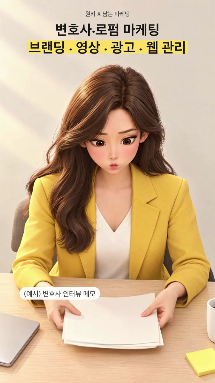 원키 서비스 소개 영상의 첫 화면